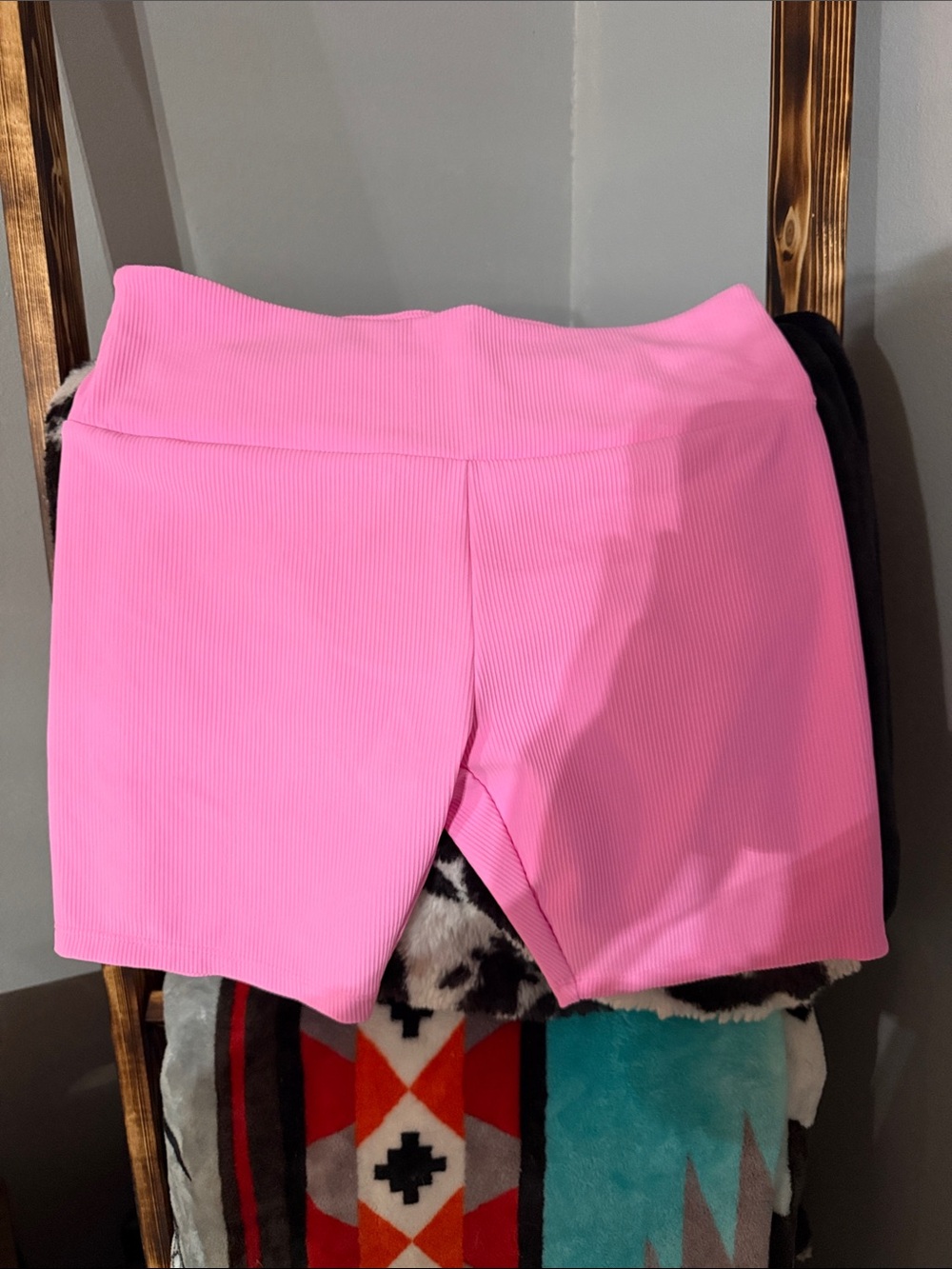 The Children's Place Bright Pink Ribbed Skort Shorts